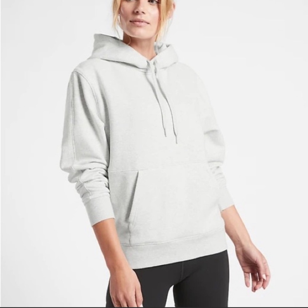 Athleta Gray Retroplush Hoodie Medium